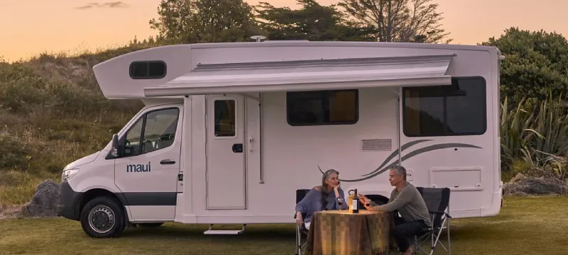 Motorhome with shower and toilet hire Australia