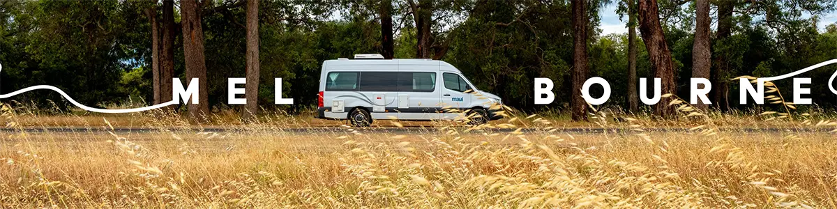 Families having a picnic by their motorhome