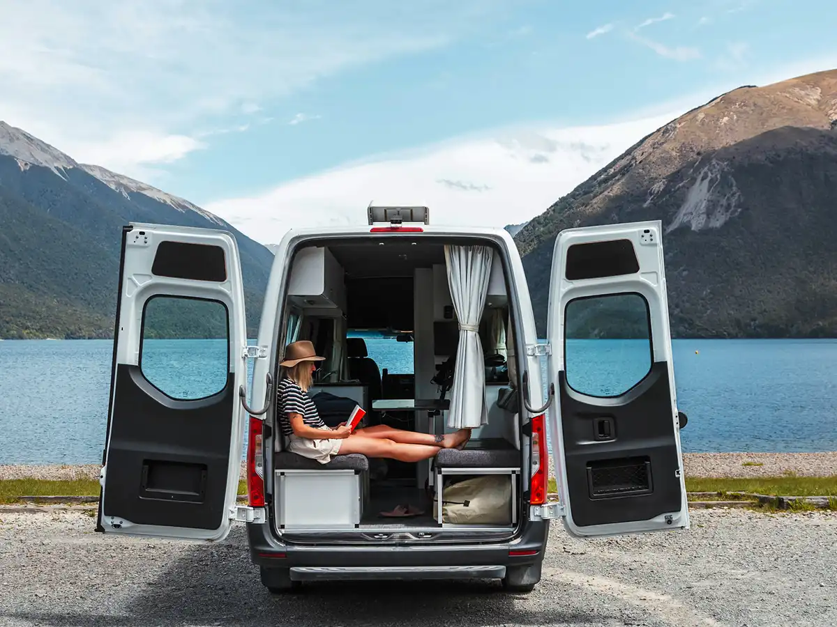 Apollo Euro Tourer New Zealand - Living Area Boot Open