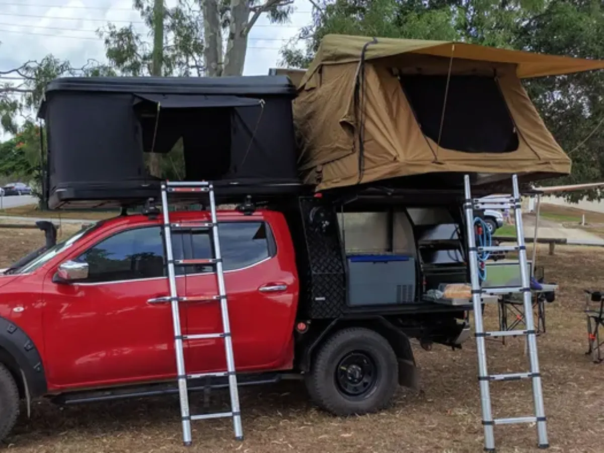 4WD Grip Camper dual tent setup