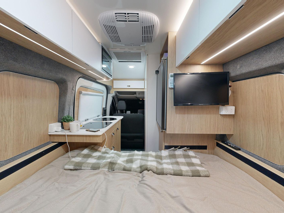 Cruisin 2 Berth Hitop - Interior Night View