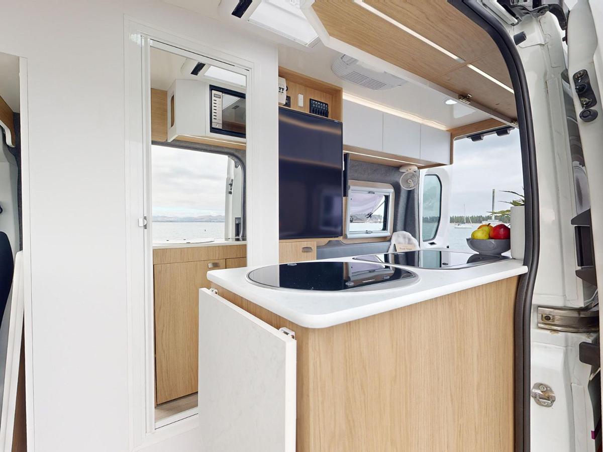 Rover 2 Berth - Interior from Sliding Door View