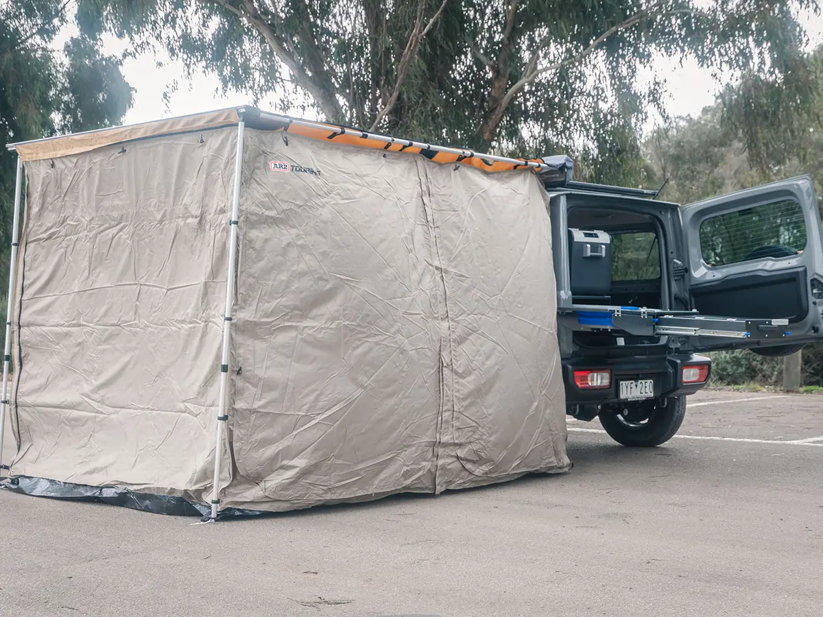 4WD Jimny Side Tent Back View