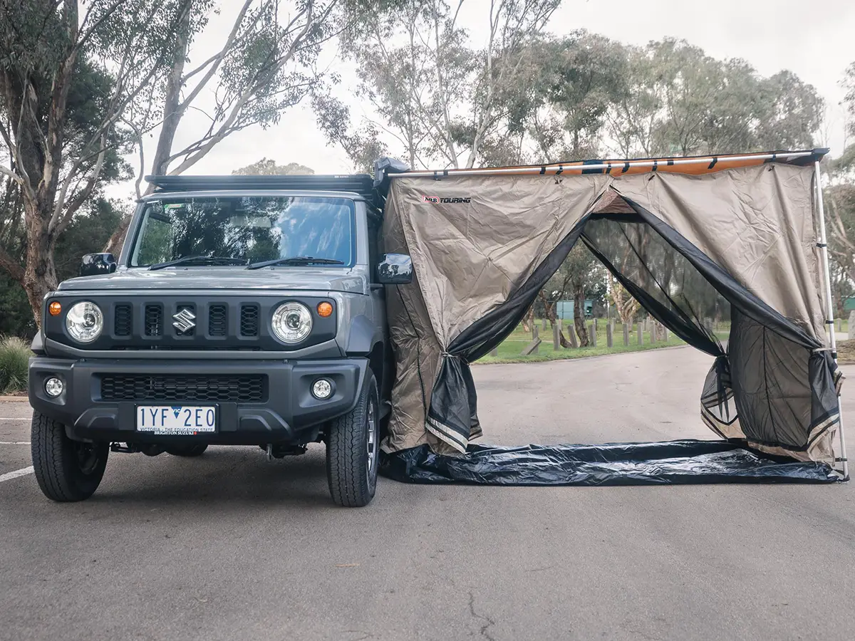 4WD Jimny Side Tent Setup
